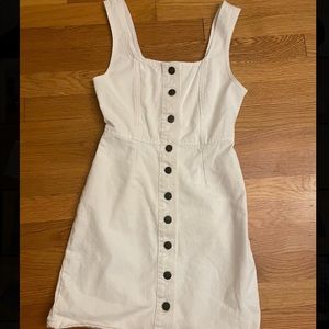 URBAN OUTFITTERS WHITE DENIM DRESS